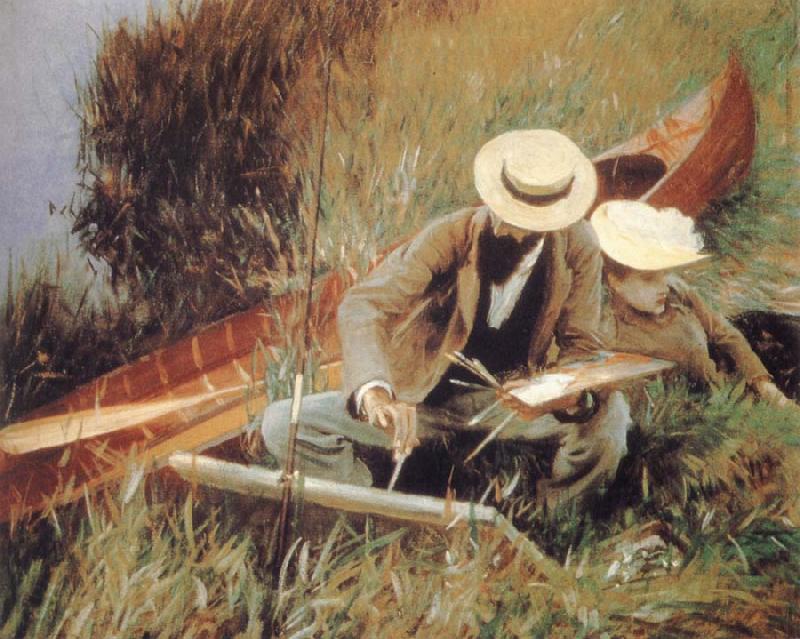 John Singer Sargent Paul Helleu Sketching with his wife